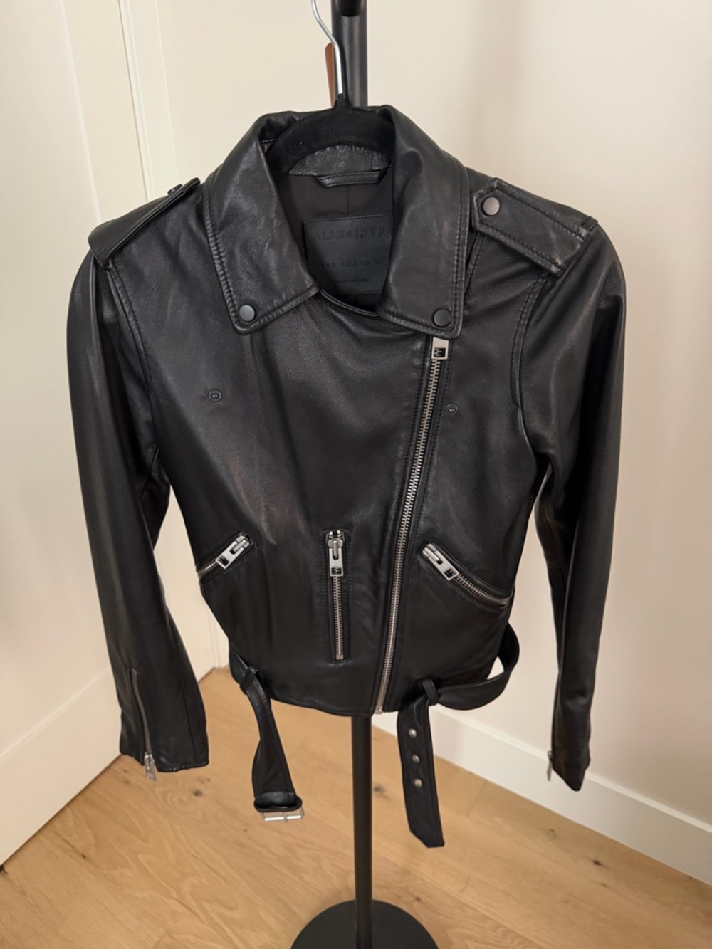 All Saints Balfern Leather Biker Jacket
